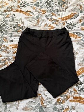 Lane Bryant Black Ponte Pull-On Leggings
